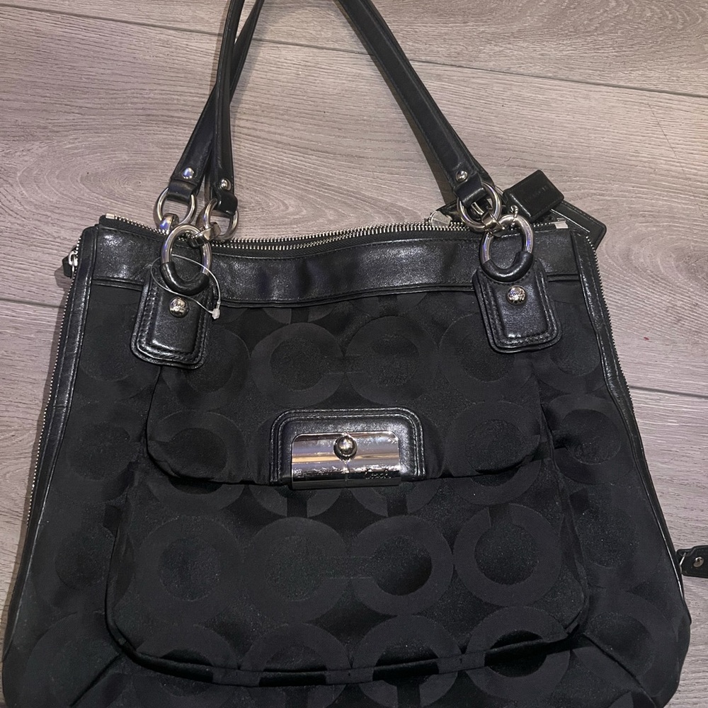Coach Black Designer Tote Bag